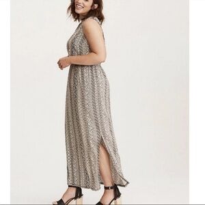 Torrid Abstract Stretch Challis Maxi Dress